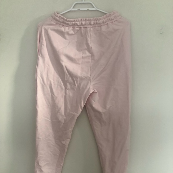 MESHKI BABY PINK LOUNGE JOGGERS (S) - Picture 2 of 4